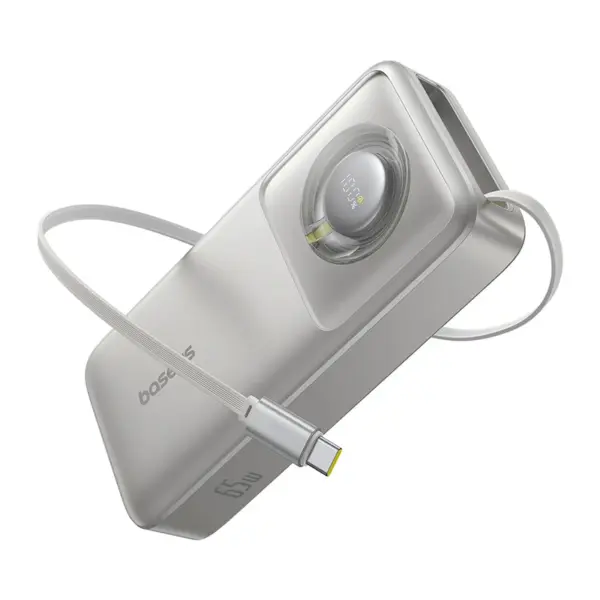 Baseus Free2Pull 20000mAh 65W Power Bank with Retractable Cable