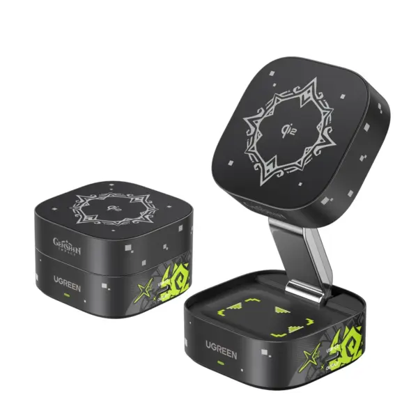 UGREEN 2-in-1 Qi2 Genshin Impact Edition Magnetic Wireless Charger -W702