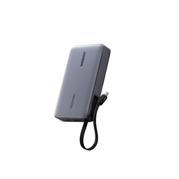 UGREEN 20000 MAH 145W Fast Charging Digital Display Power Bank with Built-in Type-C Cable