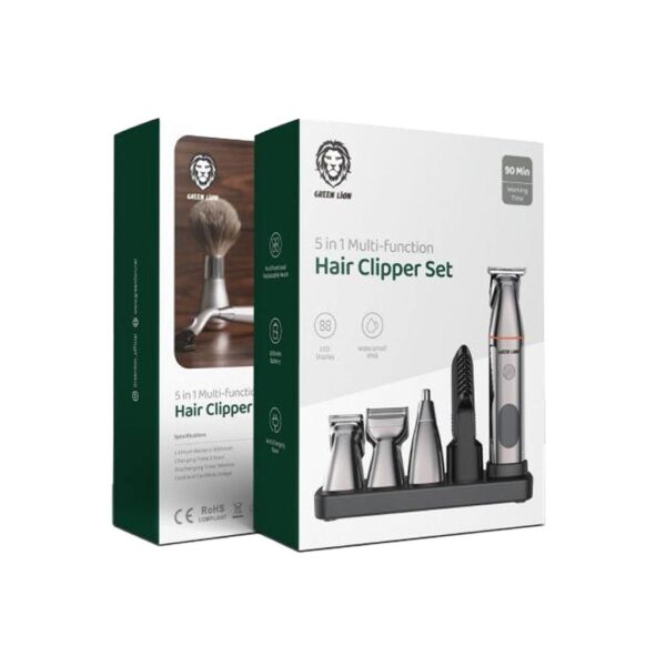 Green Lion 5 In 1 Multi-Function Hair Clipper Set 600mAh