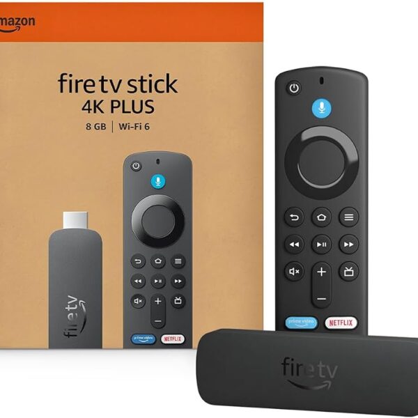 Amazon Fire TV Stick 4K Plus (newest model) with AI-powered Fire TV Search, Wi-Fi 6, stream hundreds of thousands of movies and shows, free & live TV, find shows faster with Alexa+