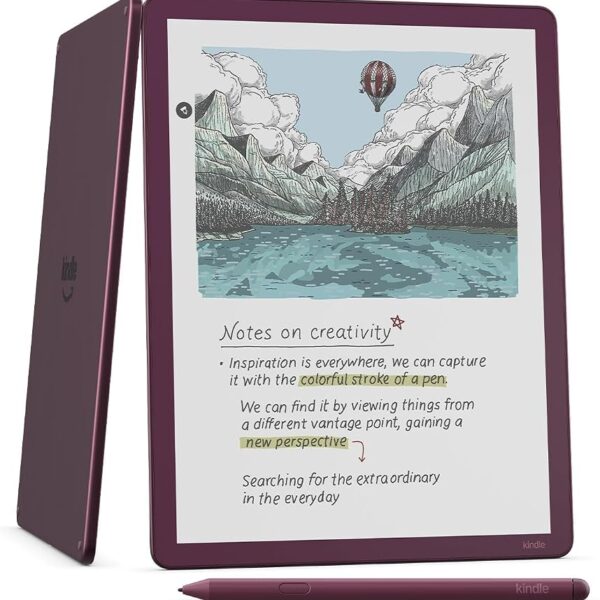 Amazon Kindle Scribe Colorsoft 64GB (newest model) — 11” paper-like color display — Write in notebooks, docs, and books. Read in any light. Pen included